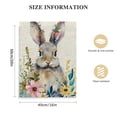 thumbnail image 2 of Acheng Easter Canvas Wall Art, Bunny Cute Rabbit Flower Spring Vintage Watercolor Square Framed Paintings Print on Canvas Artwork for Bedroom Living Room Home Office Decoration picture 1, 2 of 5