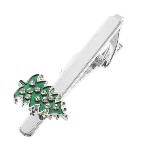 Niceauty Wedding Tie Clips Alloy Green 1Pack Holds Tie in Place Holiday Parties