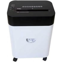 Royal Anti Jam Micro Cut Paper Shredder with 4.5 Gallon Pull Out Bin, Black & White