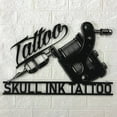 thumbnail image 2 of Craftnamesign Custom Tattoo Artist Metal Wall Art LED Light, Ink Studio Name Sign Home Decor, 2 of 5