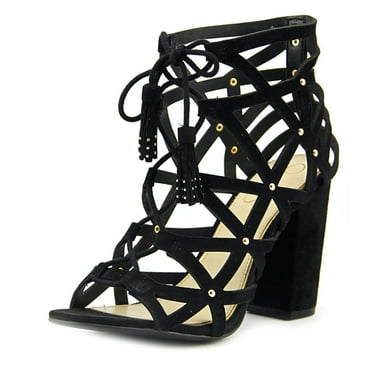 Jessica Simpson Women's Kariba dress Sandal, Black, Size 9.5