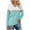 Light Blue, variant on Herrnalise Womens Tops Solid V-Neck Long Sleeve Top Gifts for Women