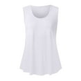 thumbnail image 4 of DuoJiaJ Women Summer Round Neck Loose Sleeveless Shirt Casual Tunic Tops Blouse Summer Tank Tops Women, 4 of 5