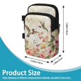 thumbnail image 7 of COEQINE Lightweight Crutch Bag Mobility Aid Bag Hummingbird Floral Beige Forearm Crutch Bag Pouch, Walking Stick Accessories, Lightweight, for Elbow Crutches, for Men Women, 7 of 7
