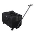 thumbnail image 3 of Transportín para gatos con ruedas aprobado por aerolínea, gran capacidad, capacidad para 2 gatos pequeños, bolsa de viaje para mascotas, transportador Negro Yinane Transportín para gatos con ruedas, 3 of 8