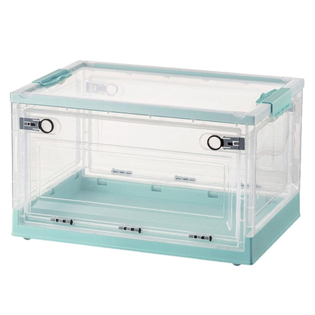 Plastic Collapsible Storage Bins Containers Folding Storage Box for Living Room