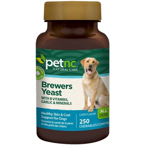PetNC Natural Care Brewers Yeast Chewables for Dogs, Liver Flavor 250 ea