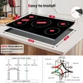 thumbnail image 2 of Gasland Chef 36in. 5 Elements Radiant Electric Cooktop in Black with Tri-Ring Element and Bridge Element, 2 of 8