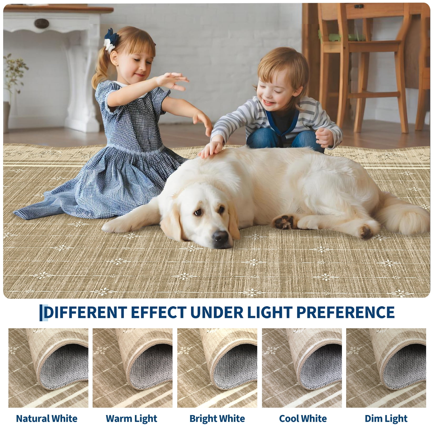 2x6 Runner Rug Scalloped Kitchen Runner Rug Non Slip Washable Entryway Runners Modern Bordered Foldable Thin Accent Carpet Low Pile Soft Nursery Rugs