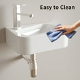 thumbnail image 3 of LiviNest Wall Mounted Bathroom Sink: 14x10 Inch Ceramic Vessel Vanity - Space Saving Modern Rectangular Design for Small Apartments & Powder Rooms with Faucet & Drain Included, 3 of 6