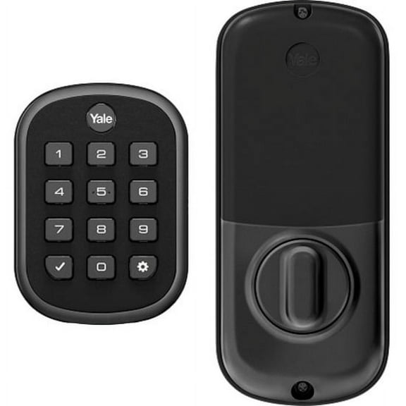 Yale YRD136-ZW2-619 Pushbutton Deadbolt Z-Wave Lock- Satin Nickel