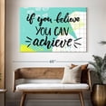 thumbnail image 3 of Elephant Stock If You Believe Motivational Quote Wall Art - Horizontal Canvas Wall Art - Living Room Wall Decor - Inspirational And Typography Canvas - White And Black Decor - 51" x 34", 3 of 8