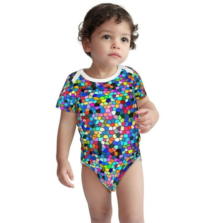

Fotbe Colorful Tie Dye Stained Glass 2 Pattern Unisex-baby Short-sleeve Bodysuit Short Sleeve Bodysuits One-piece 100% Organic Cotton for Infant Baby Boys Unisex-12 Months