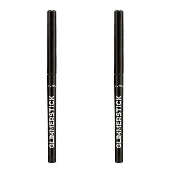 Avon True Color Glimmerstick Blackest Black Eyeliner. Retractable Eyeliner Pencil . Set of 2