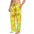 thumbnail image 6 of Honiee Sunflowers2 for men - a sleek fusion of Straight Pajama Pants, versatile Lounge Pants, and cozy Sleepwear, all rolled into one-Small, 6 of 6
