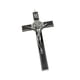thumbnail image 5 of Figura de crucifijo católico, adorno, escultura, estatua, resistente al desgaste, zinc resistente. Plata y negro, 5 of 9