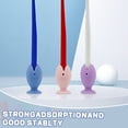 thumbnail image 5 of Cute Standing Tooth Brush Cover Cap Stand, Toothbrush Holder with Suction Cup, Portable Travel Toothbrush Head Cover Protector, Cute Fish Shape Silicone Suction Cup Toothbrush Holder. (3PCS B), 5 of 5