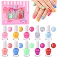 thumbnail image 1 of Set de esmaltes de uñas ETYJO Kids no tóxicos a base de agua, 10 colores, 1 of 6