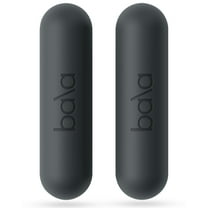 Bala Bars Dumbbell Set for Women & Men, 3lb Dumbbells (Charcoal) - Set of 2 Bars for Strength Training