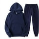 thumbnail image 1 of Conjunto de chándal de 2 piezas para hombre y mujer, sudadera con capucha de manga larga de gran tamaño, chándal, pantalones deportivos, 1 of 4