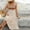 Beige, variant on ZEHJUHAN Women's Casual Tiered Boho Sundress, Square Neck Spaghetti Strap Smocked Long Dress Beige,S