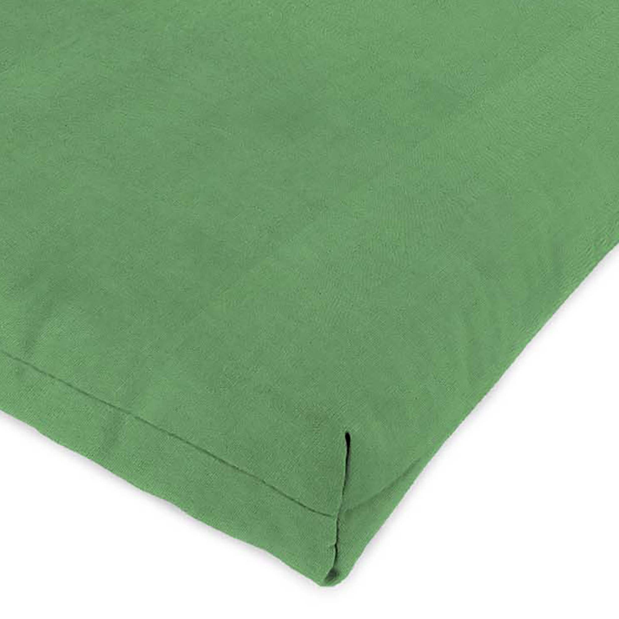 Jordan Manufacturing 45.5" x 23" Canvas Cucumber Green Solid Rectangular Outdoor Chair Cushion with Ties