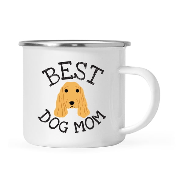 Koyal Wholesale Best Dog Mom Stainless Steel Campfire Mug Cocker Spaniel , Dog Graphic