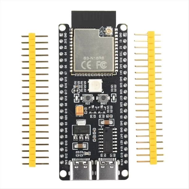 Placa de Desarrollo de Núcleo Tipo C ESP32-S3-N16R8, Placa de Desarrollo WiFi BLE de Consumo Ultrabaja, ESP-32, ESP-32S, ESP-32