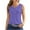 Purple, variant on Scyoekwg Womens Sleeveless Tops Ladies Tops Comfy Summer Loose Crewneck Basic Tank Tops Solid Color Casual Blouses (Pink,L)