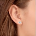 thumbnail image 4 of Pompeii 1 1/2 Ct Diamond Screw Back Studs 14k White Gold Lab Grown Eco Friendly (FG,VS), 4 of 6