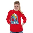 thumbnail image 4 of Smurfette Cartoon American Cutie USA Women Plus Size Long Sleeve Tee Brisco Brands 2X, 4 of 5