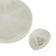 thumbnail image 3 of Unique Bargains 1 Pc Pill Case 7 Grid Round Pill Box Beige, 3 of 6