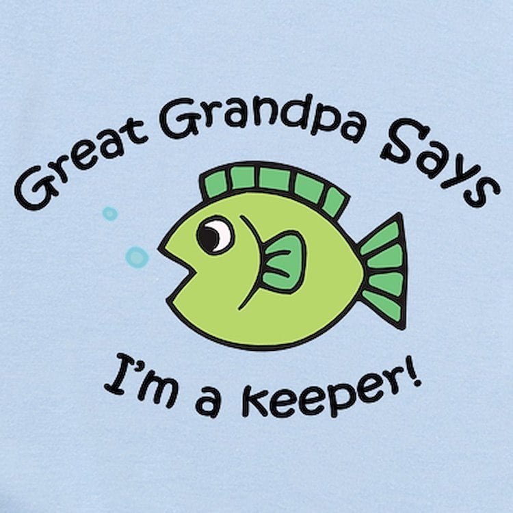 CafePress - Great Grandpa Says I'm A Keeper! Baby Onesie - Baby Light Bodysuit, Size Newborn - 24 Months
