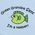 thumbnail image 2 of CafePress - Great Grandpa Says I'm A Keeper! Baby Onesie - Baby Light Bodysuit, Size Newborn - 24 Months, 2 of 4