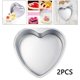 thumbnail image 1 of Moldes para pasteles en forma de corazón Soledad de aleación de aluminio 6 pulgadas color plata, 1 of 9