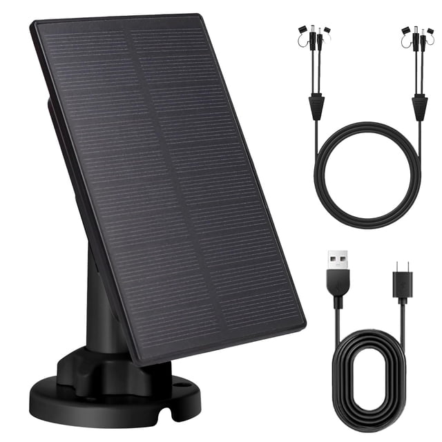 Kit Cargador Batería Solar Integrada 3W 12V/6V 5000mAH Btafrte