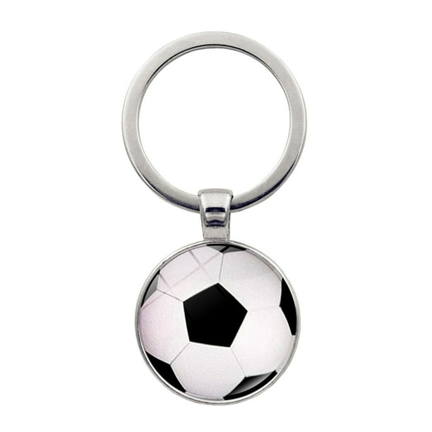 Llavero con colgante de baloncesto y voleibol, borde europeo y accesorios, adorno para bolso, pequeño regalo