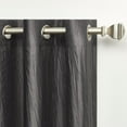 thumbnail image 3 of Exclusive Home Leia Room Darkening Blackout Grommet Top Curtain Panels, 50"x84", Charcoal, Set of 2, 3 of 8
