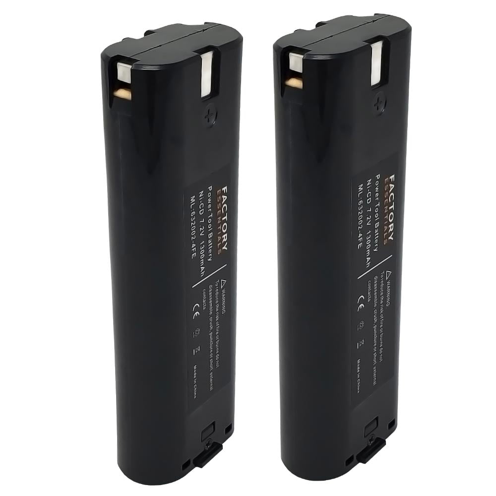 Soeverein abortus Verdikken 2x Replacement for Makita 7000 7.2V Battery 1300mAh NICD 7001 7002 7033  632002-4 - Walmart.com