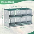 thumbnail image 4 of EAGLE PEAK 8 Compartment Metal Nesting Boxes for Chicken, Wall Mount/Free Standing Poultry Nest, Galvanized Steel Nesting Boxes for Hens, 4 of 10