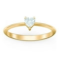 thumbnail image 2 of Heart Birthstone Ring - Aquamarine (March), 2 of 6