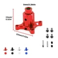 thumbnail image 3 of Red Metal Straight Axle Replacement Part with Mounting Hardware - Compatible with Arrma Kraton, Senton, Talion, Typhon, Outcast Remote Control Cars - BJM508 Upgrade Accessory (Size: 2.3x2.3x0.5cm), 3 of 6