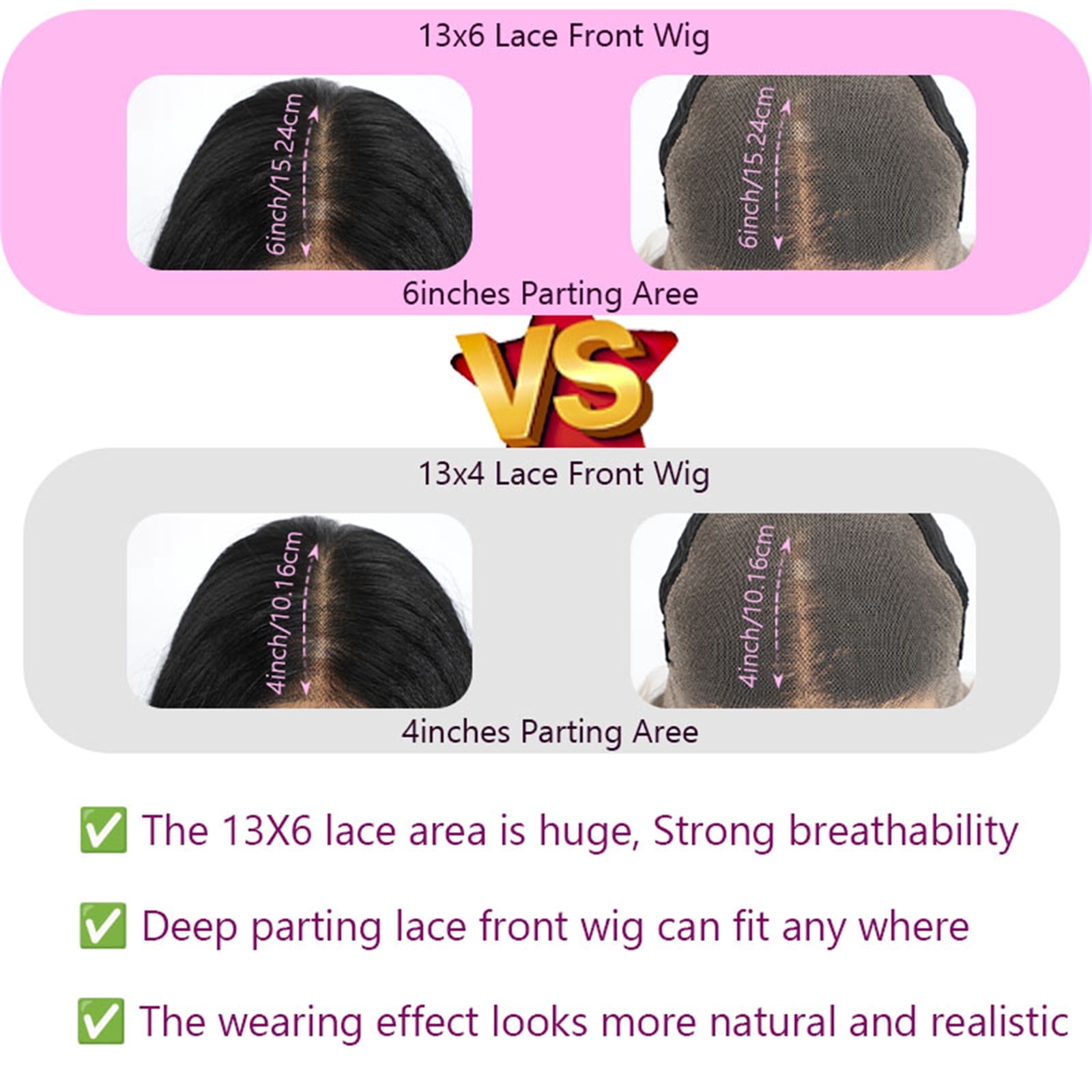 More Beautiful 14" Long Wavy Black Lace Front Wig, Pre-Cut Hairline, Heat Resistant Synthetic