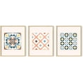 thumbnail image 2 of HAUS AND HUES Mid Century Wall Art Boho Wall Art Framed - Set of 3 Mandala Wall Decor, Boho Framed Art, Abstract Art, Bohemian (Tiles, 8x10 Beige Framed), 2 of 2