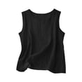 thumbnail image 5 of XXWXYD Girls Linen Pants Set Two Piece Summer Casual Beach Vacation Outfits Sleeveless Tank Top Wide Leg Business Clothes Toddler Girl Vacation Outfits, 5 of 5