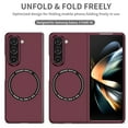 thumbnail image 2 of ELEHOLD Magnetic Slim Case for Samsung Galaxy Z Fold 5 Compatible with MagSafe Hard PC Non-Slip Anti-Scratch Anti-Fingerprint Shockproof Case for Samsung Galaxy Z Fold 5,Winered, 2 of 9
