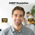 thumbnail image 4 of RONY 1080P Webcam with Auto Focus & Noise-Canceling Mic Plug & Play PC Camera Compatible with Windows 10/8/7, Vista/7/8/10, Silver, 4 of 11