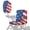 Abstract American Flag, variant on Xixirimido Blue Toile Design Mobility Scooter Seat Cover with Elastic Strap Replacement Electric Wheelchair Seat Cover for Elderly Disable Mobility Scooter Accessories(35" x 18")