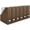 Brown, variant on Set of 6 Aqua Magazine File Holders | Foldable Magazine Storage Boxes with White Leather Label Holders | Vertical File Organizer for Desk, Shelves & Home Office