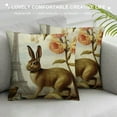 thumbnail image 3 of COMIO Hopyeer Rustic Vintage Animals Throw Pillow Covers Decorative Cute Rabbits Dragonflies Robin Birds Butterfly Classical Pairs Garden Flowers Pillow Cushion Cover (VA-Animals), 3 of 5